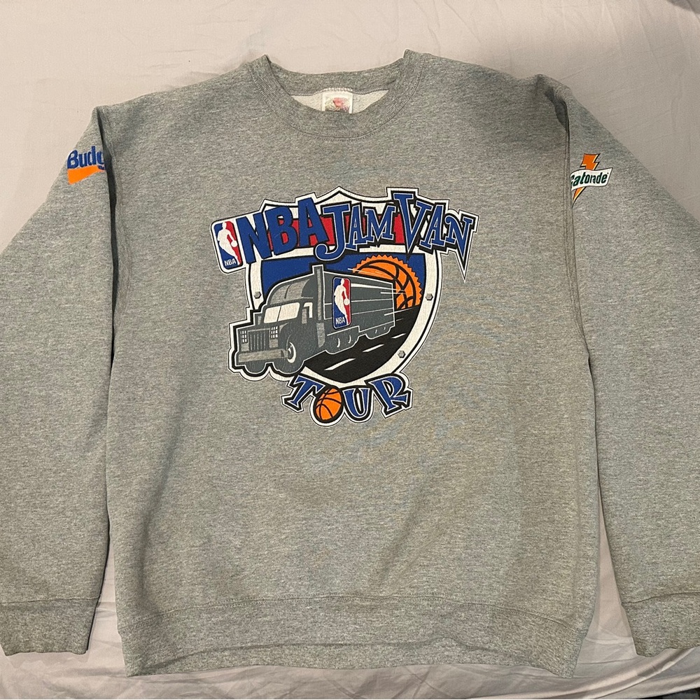 Vintage NBA Jam Van Tour Gray Sweater